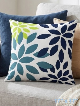 Double Sided Abstract Print Cushion & Filler